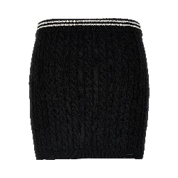 Bicolor Cotton Long Skirt