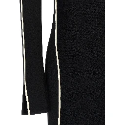 Bicolor Viscose Midi Dress