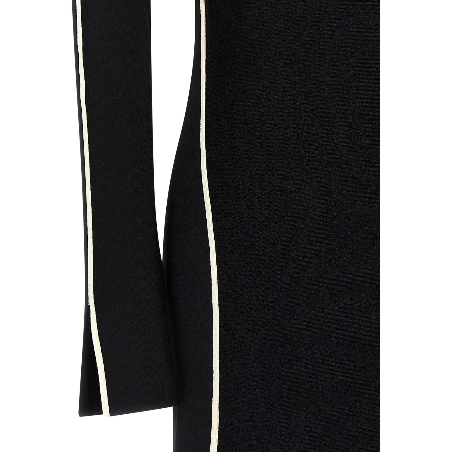 Bicolor Viscose Midi Dress