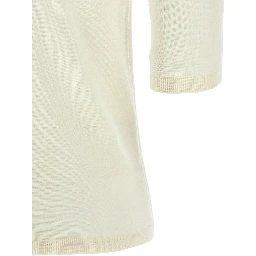 White Virgin Wool Cardigan