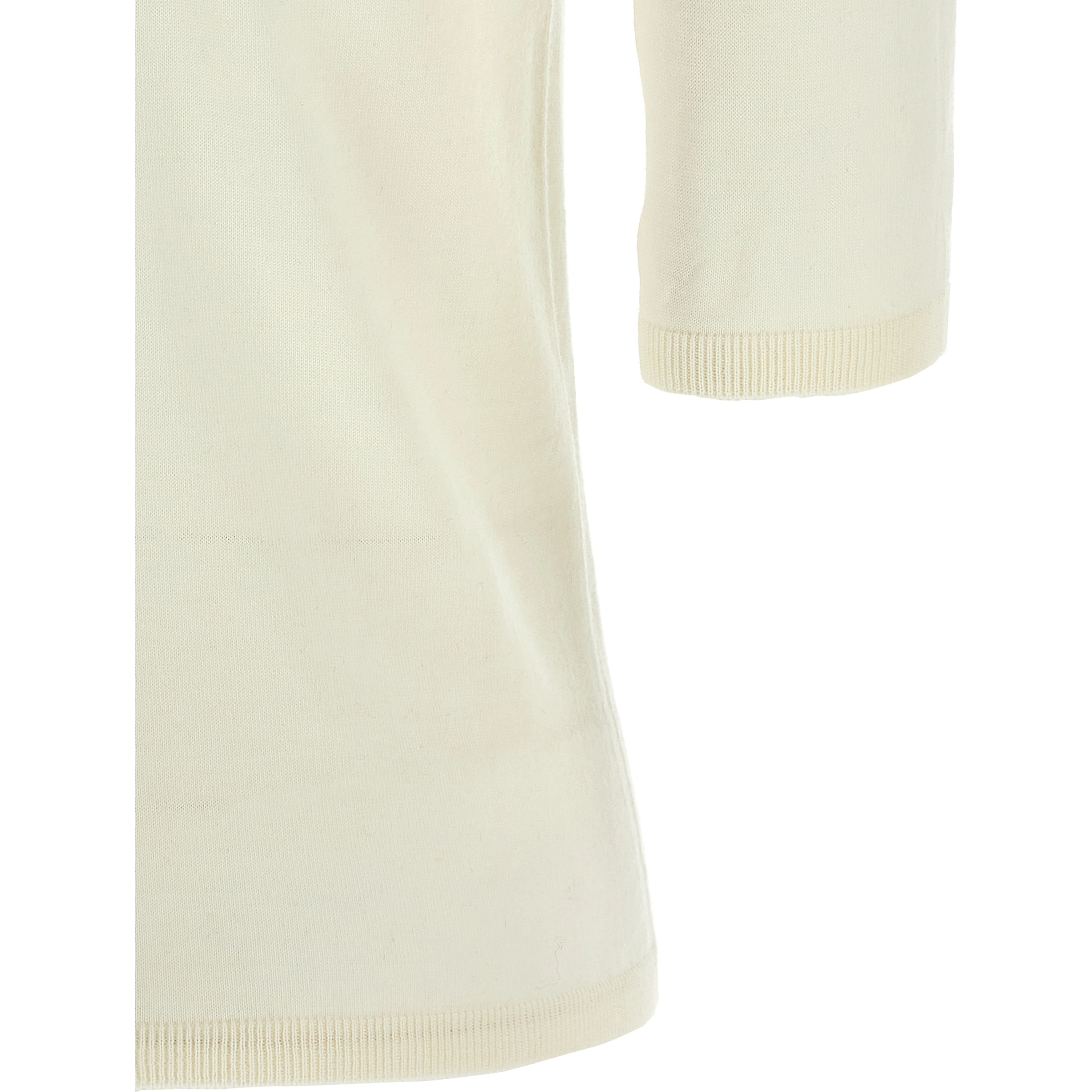 White Virgin Wool Cardigan