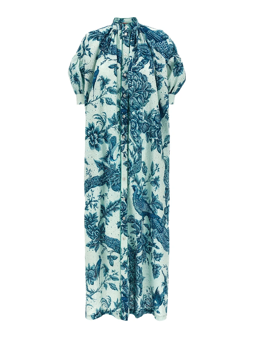 Multicolor Cotton Long Dress