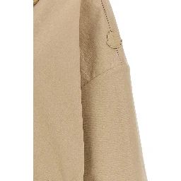 Beige Cotton Parka