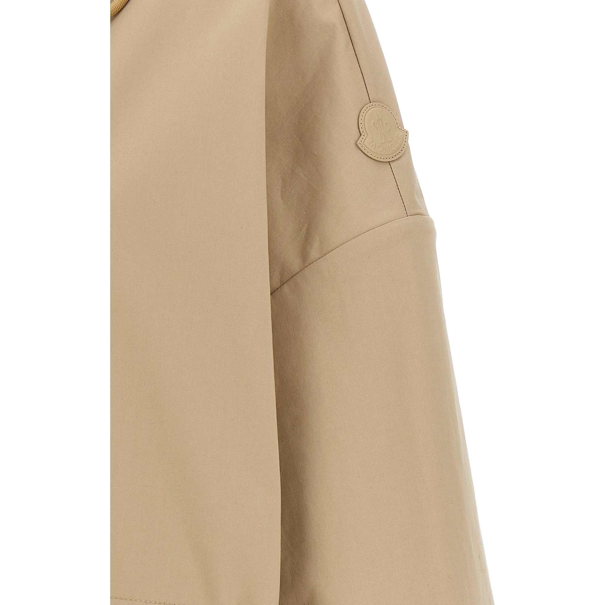 Beige Cotton Parka