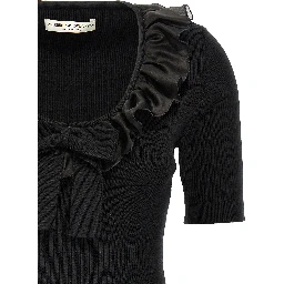 Black Wool T-Shirt