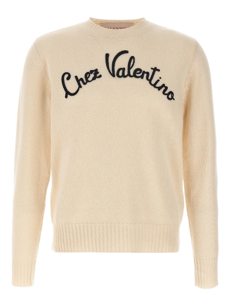 Beige Virgin Wool Cardigan