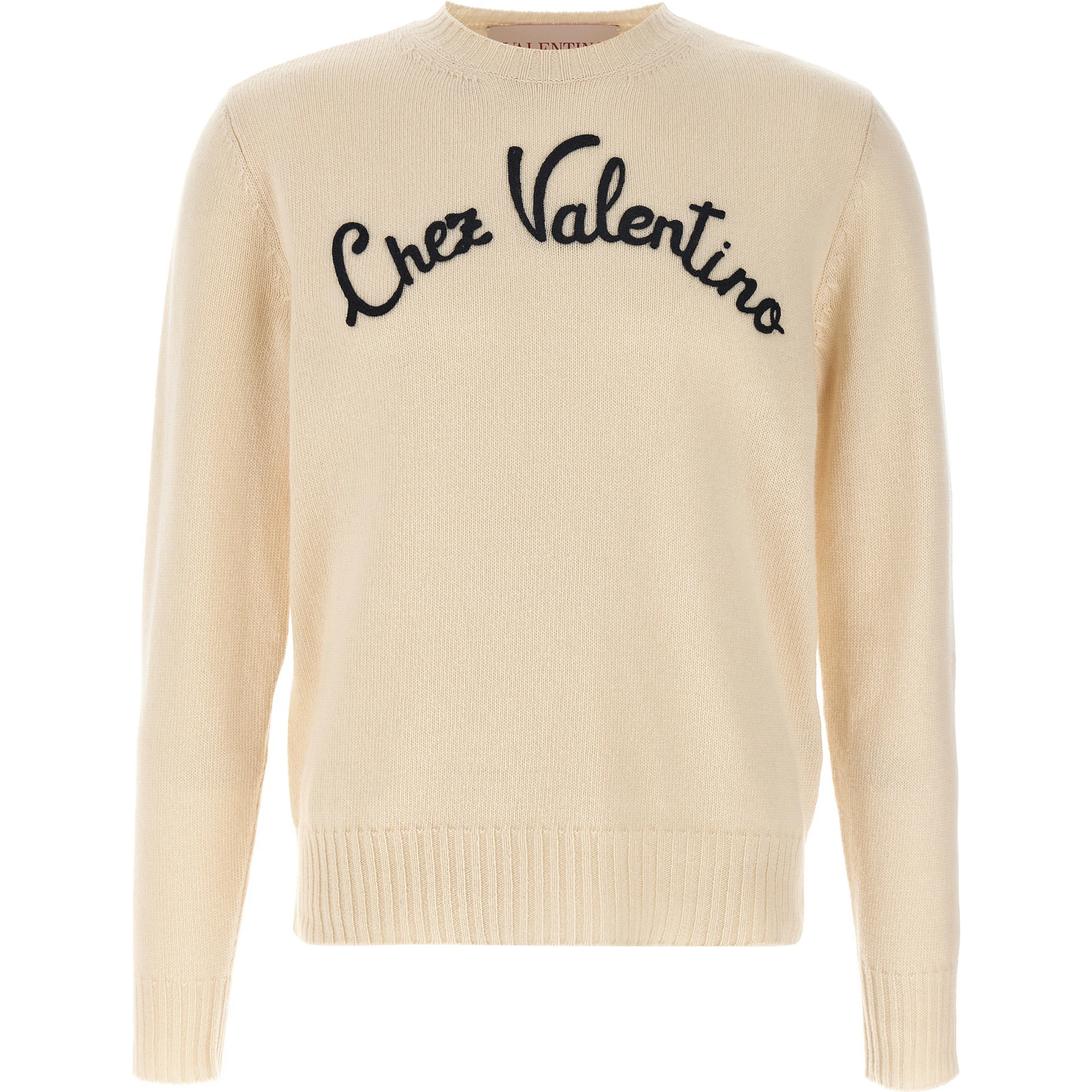 Beige Virgin Wool Cardigan