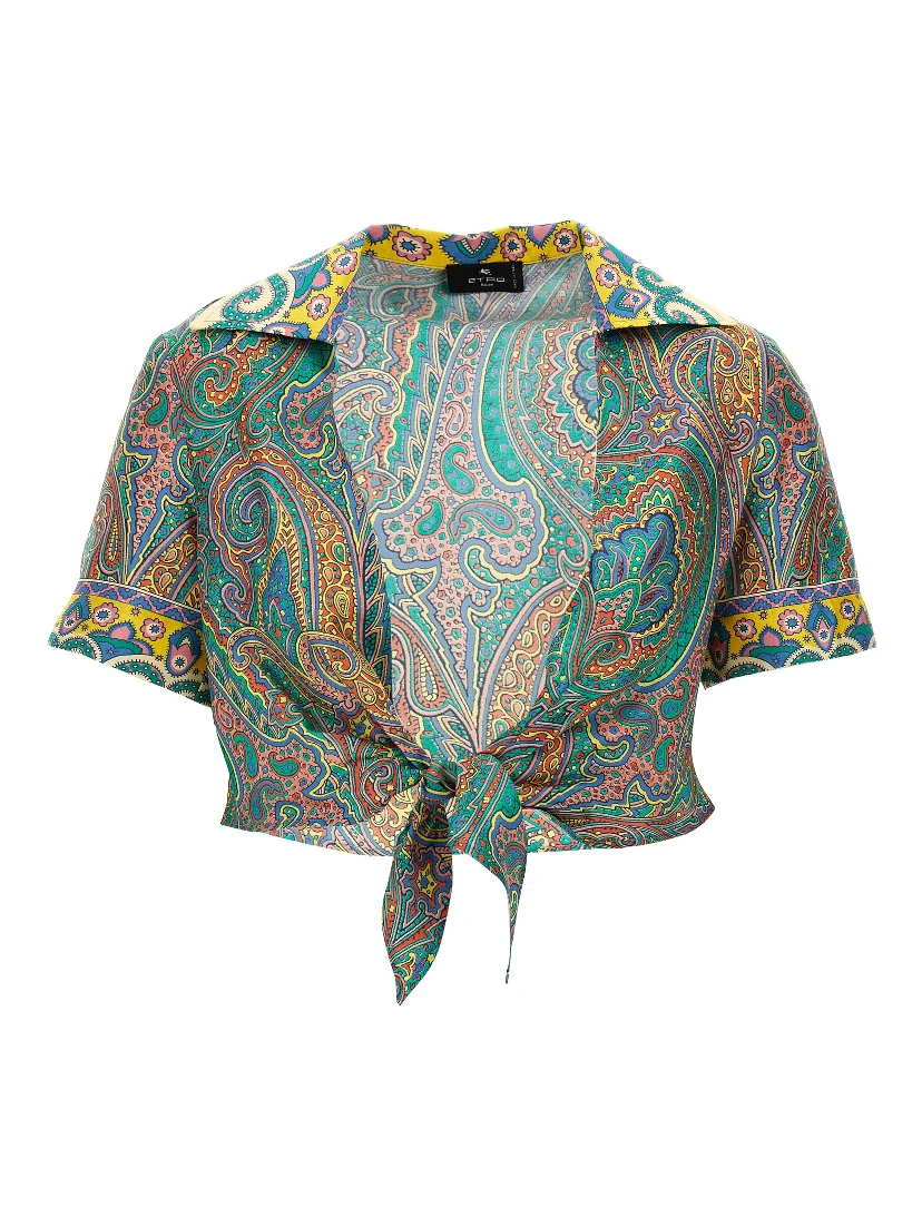 Multicolor Silk Pattern Shirt