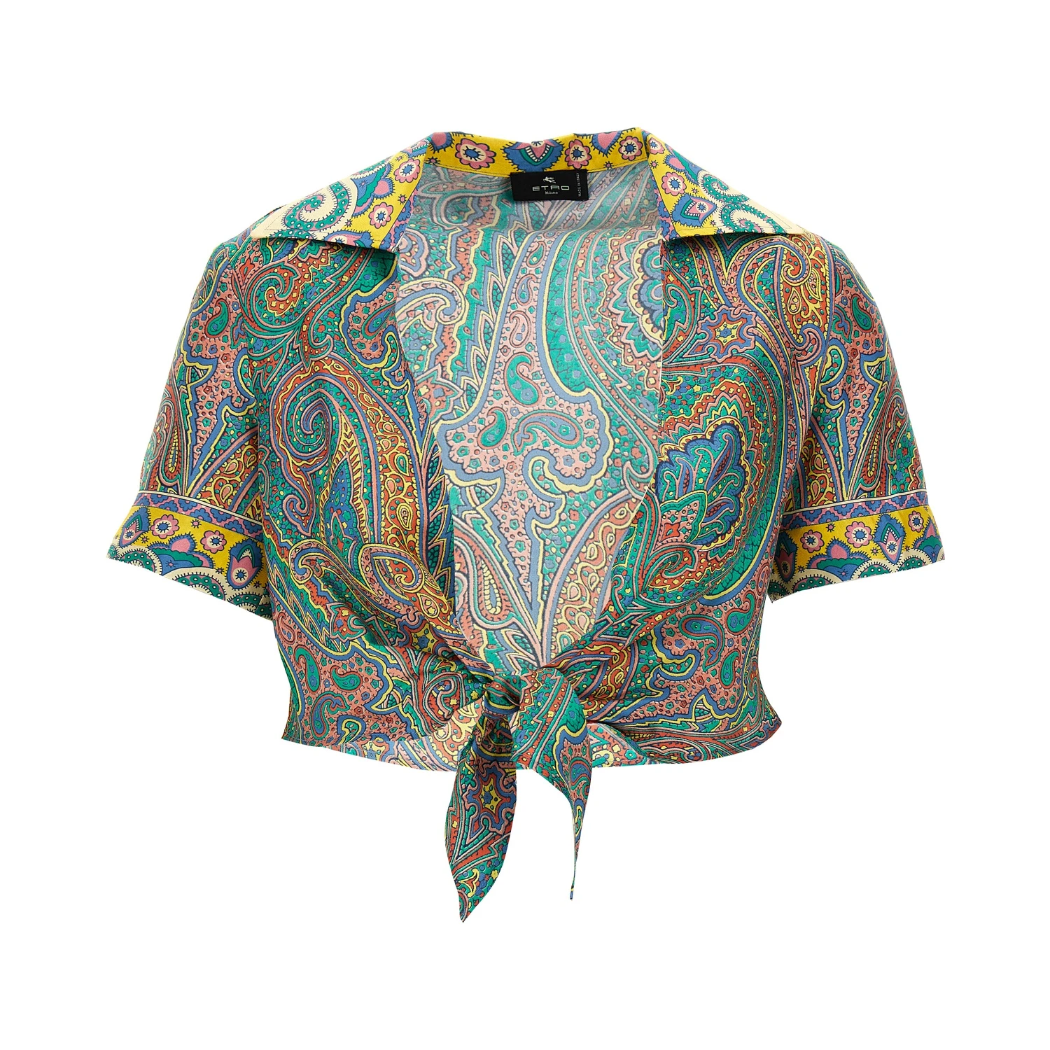 Multicolor Silk Pattern Shirt