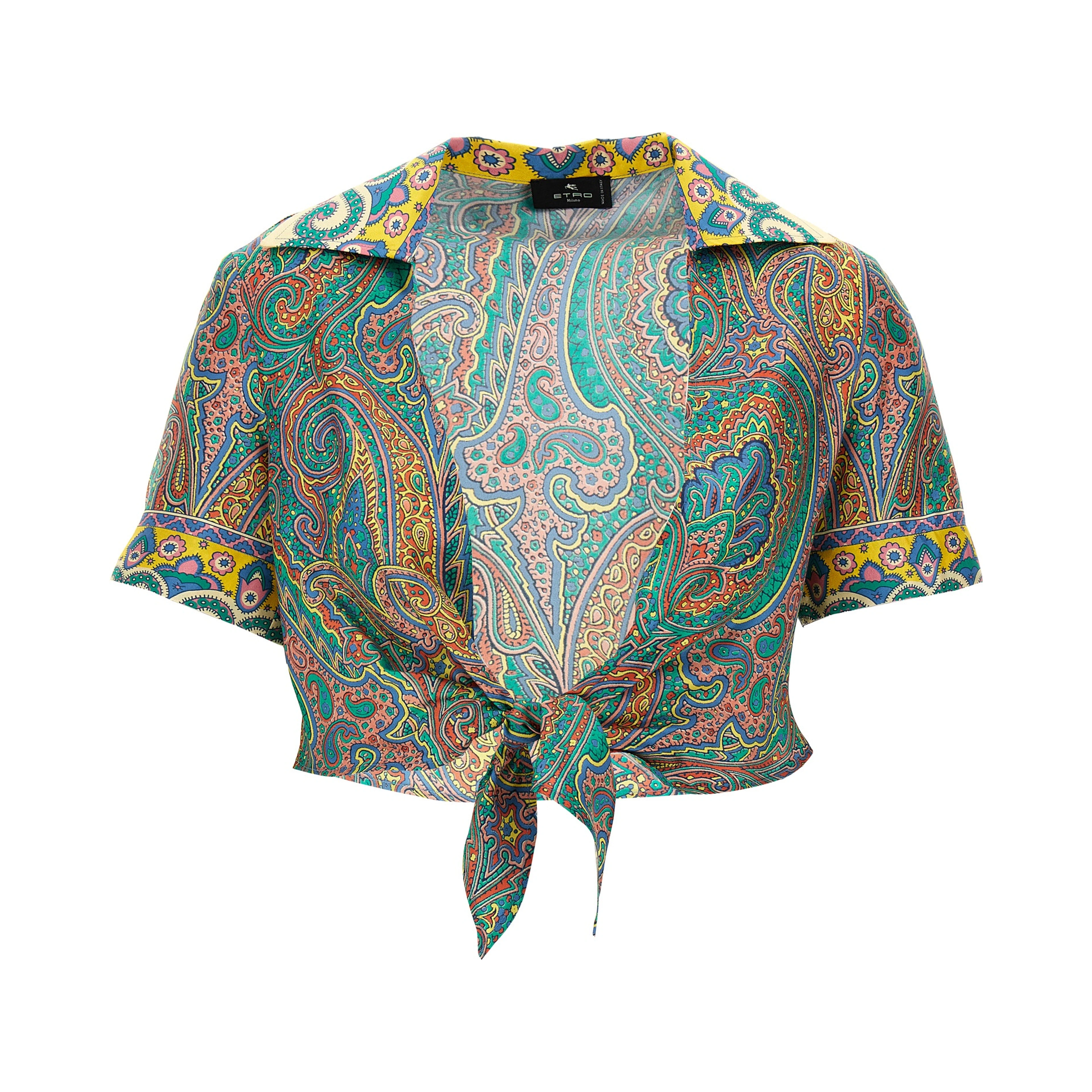Multicolor Silk Pattern Shirt