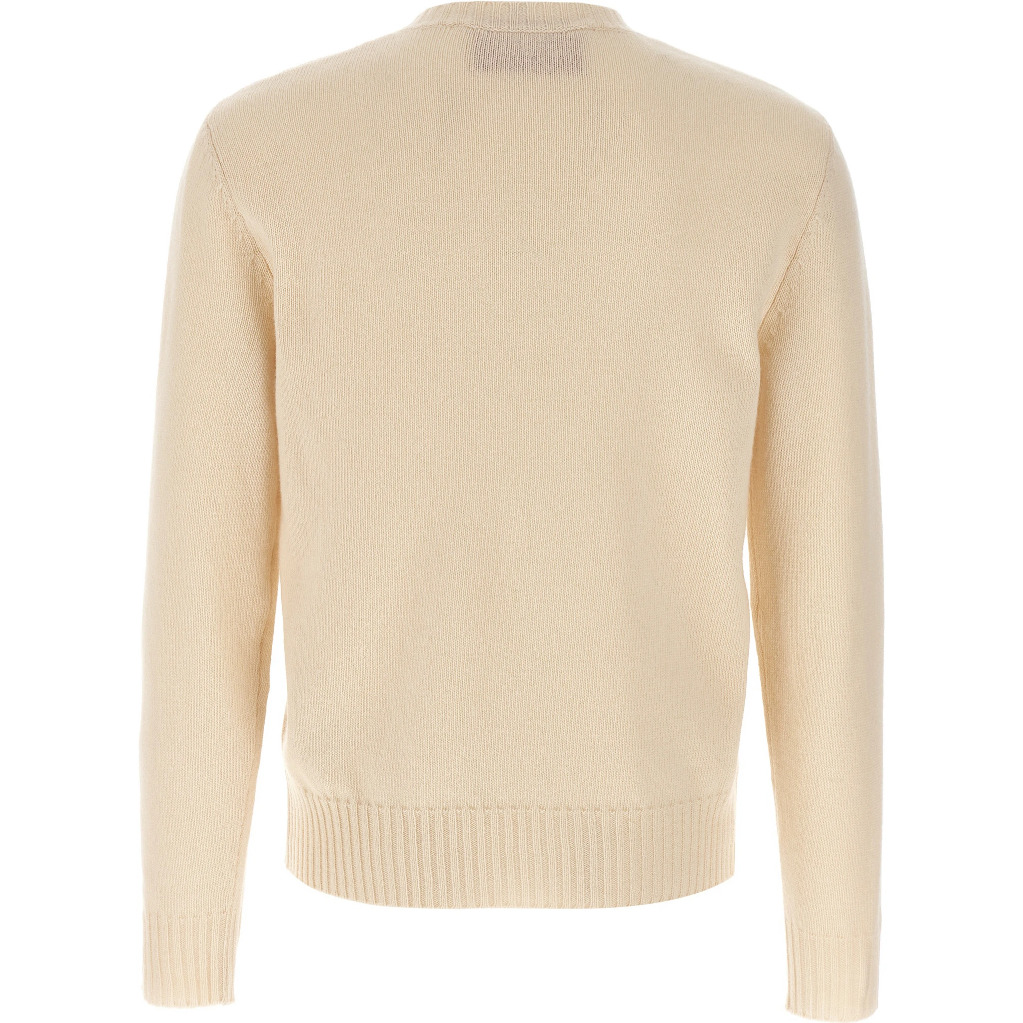Beige Virgin Wool Cardigan