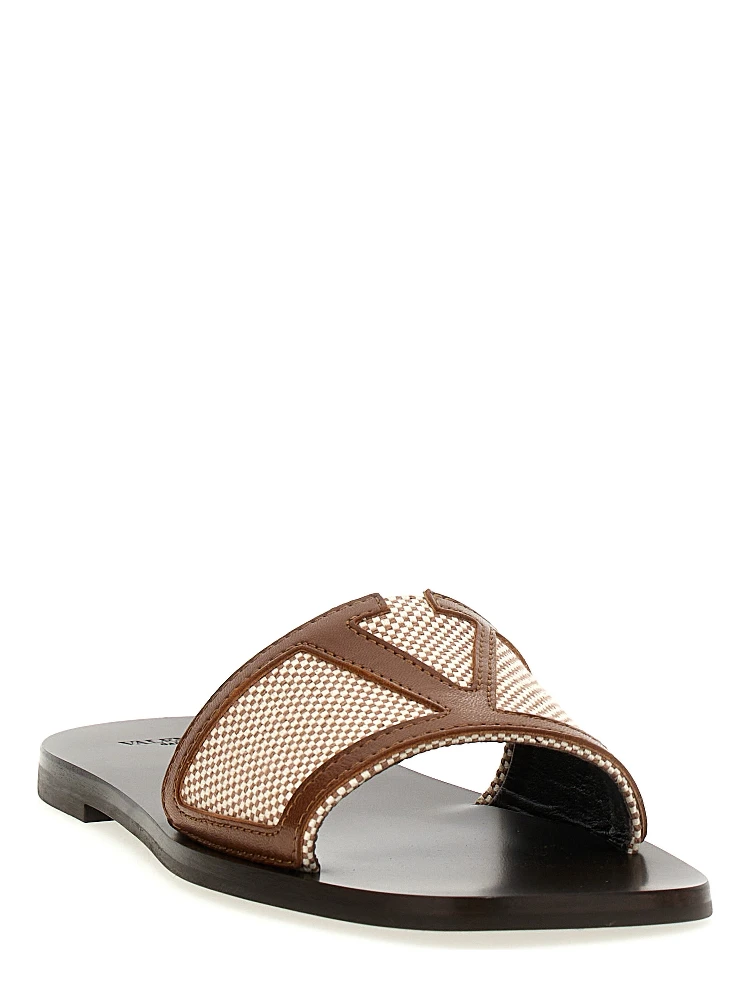 Brown Cotton Slides alternative