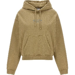Beige Cotton Hoodie