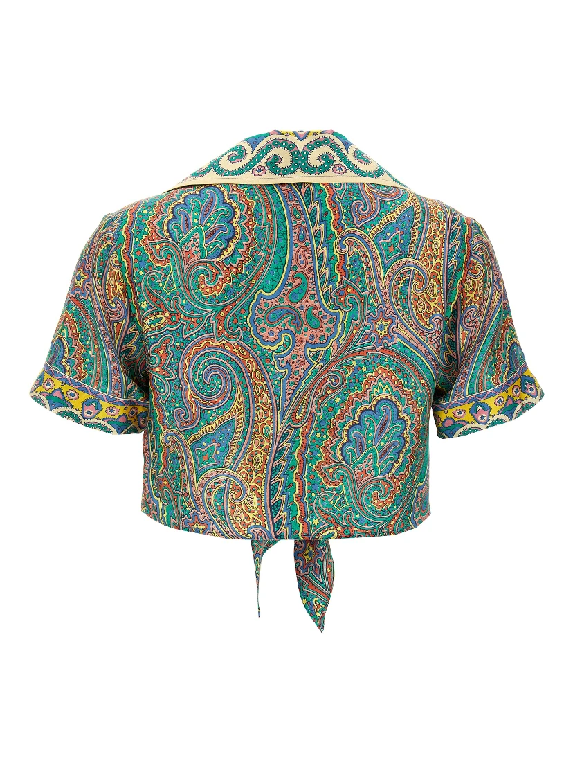 Multicolor Silk Pattern Shirt
