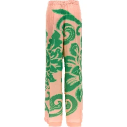 Multicolor Viscose Casual Pants