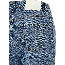 Blue Organic Cotton Straight-Leg Jeans