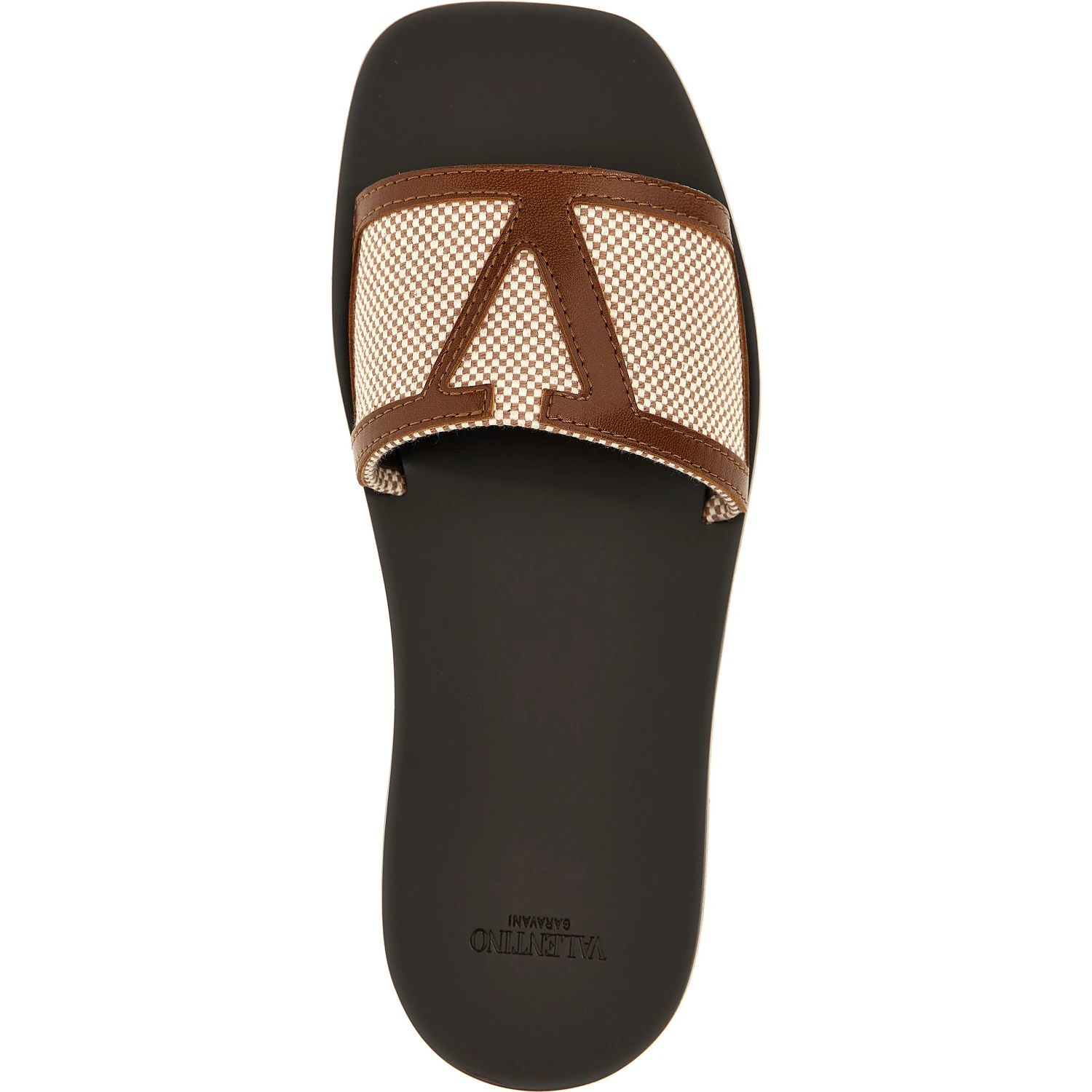 Brown Cotton Slides