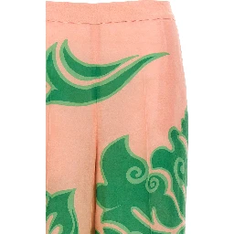 Multicolor Viscose Casual Pants