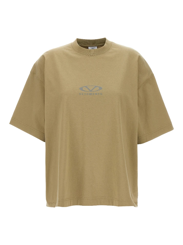 Beige Cotton T-Shirt