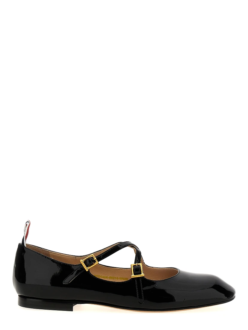 Black Lamb Leather Ballet Flats