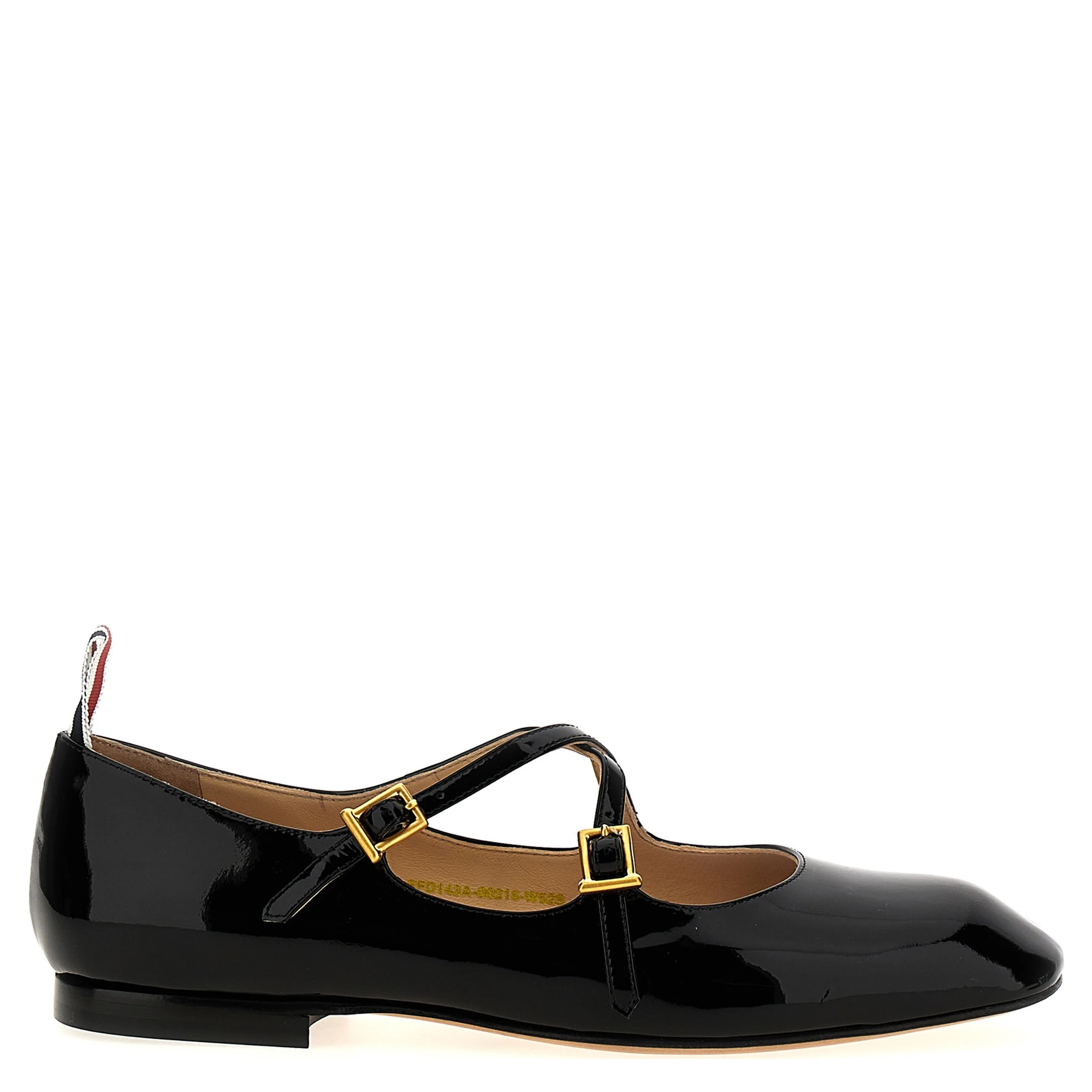 Black Lamb Leather Ballet Flats
