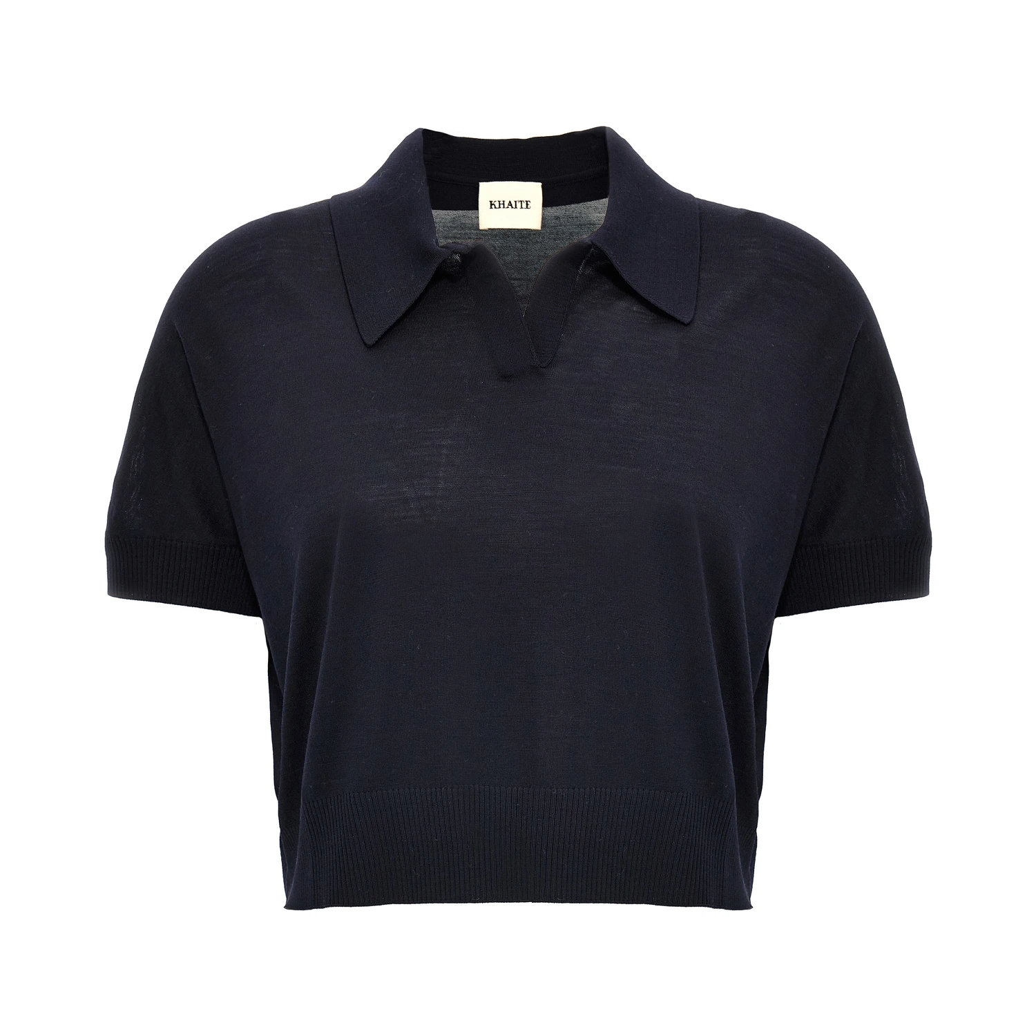 Blue Wool Shortsleeve Shirt