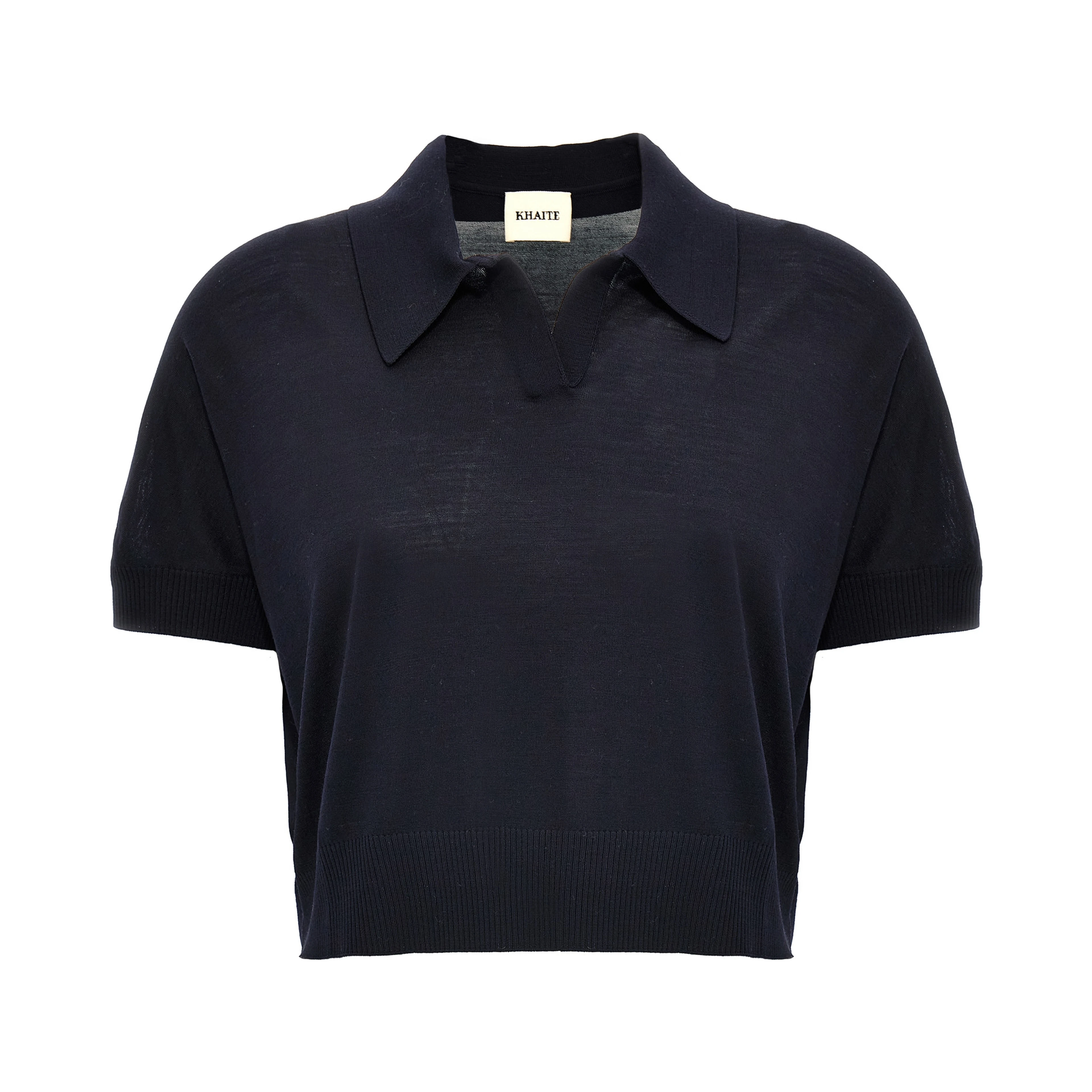 Blue Wool Shortsleeve Shirt