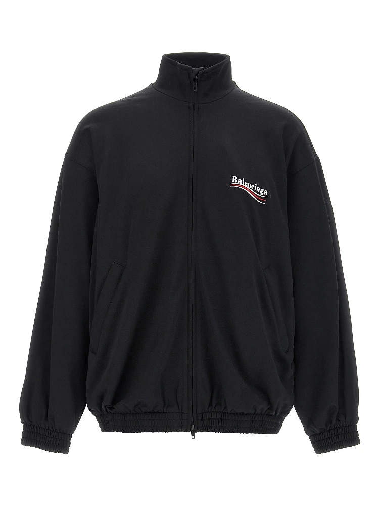 Black Polyamide Sweatshirt