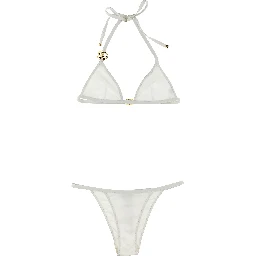 White Polyamide Bikini