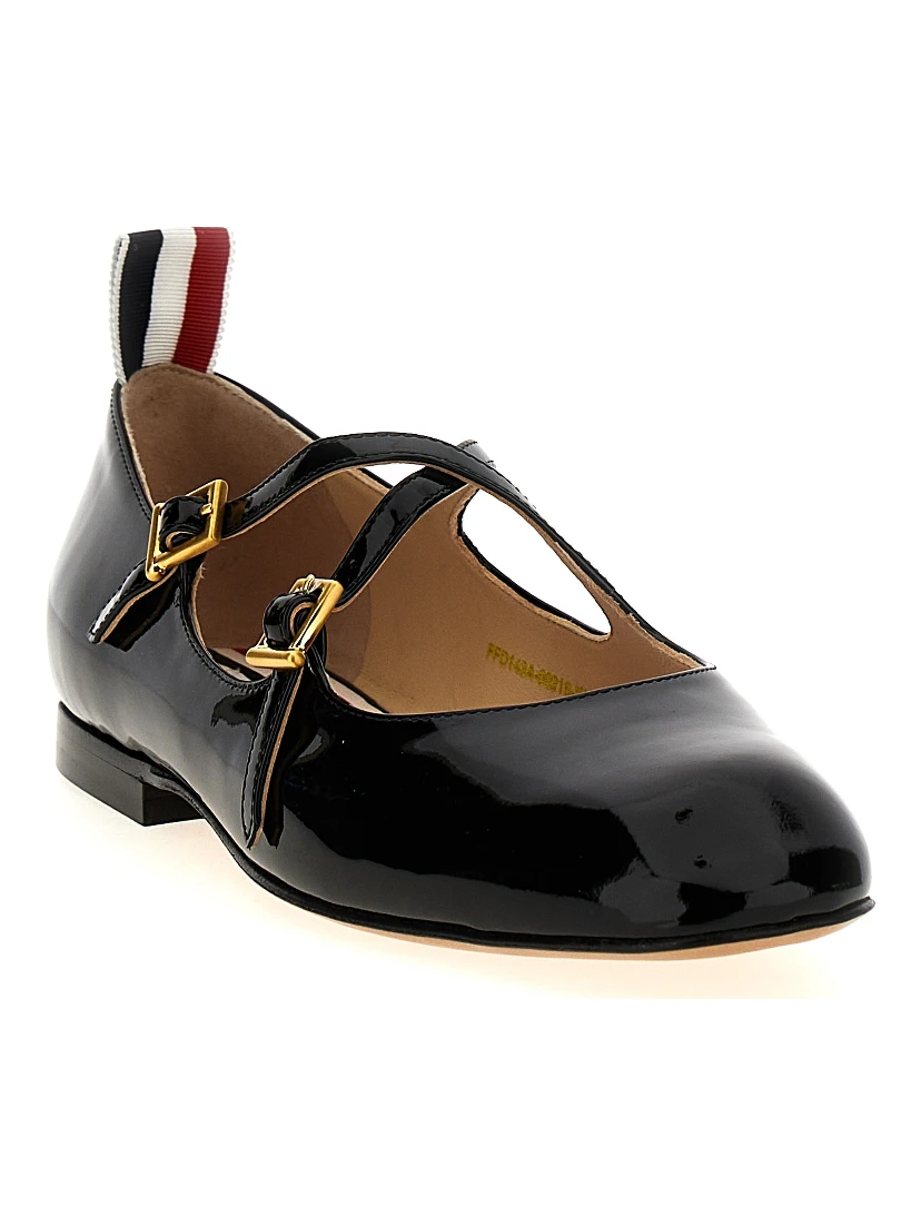 Black Lamb Leather Ballet Flats