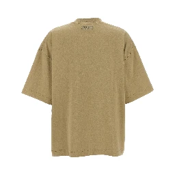 Beige Cotton T-Shirt