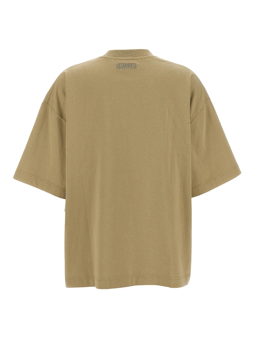 Beige Cotton T-Shirt