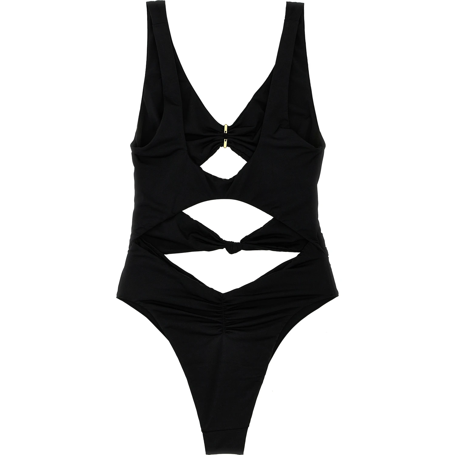 Black Polyamide One-Piece Swimsuit