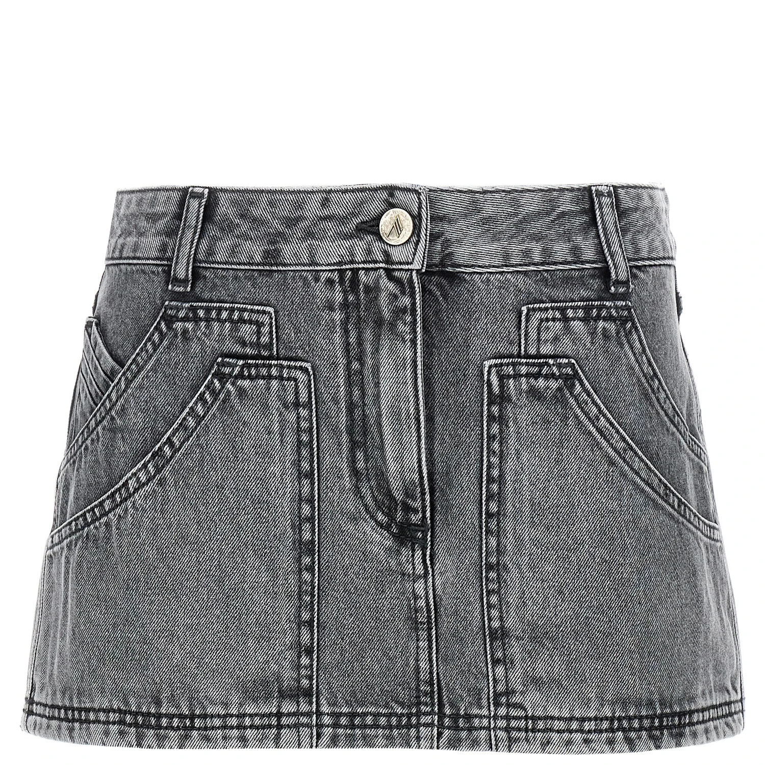 Gray Cotton Long Skirt