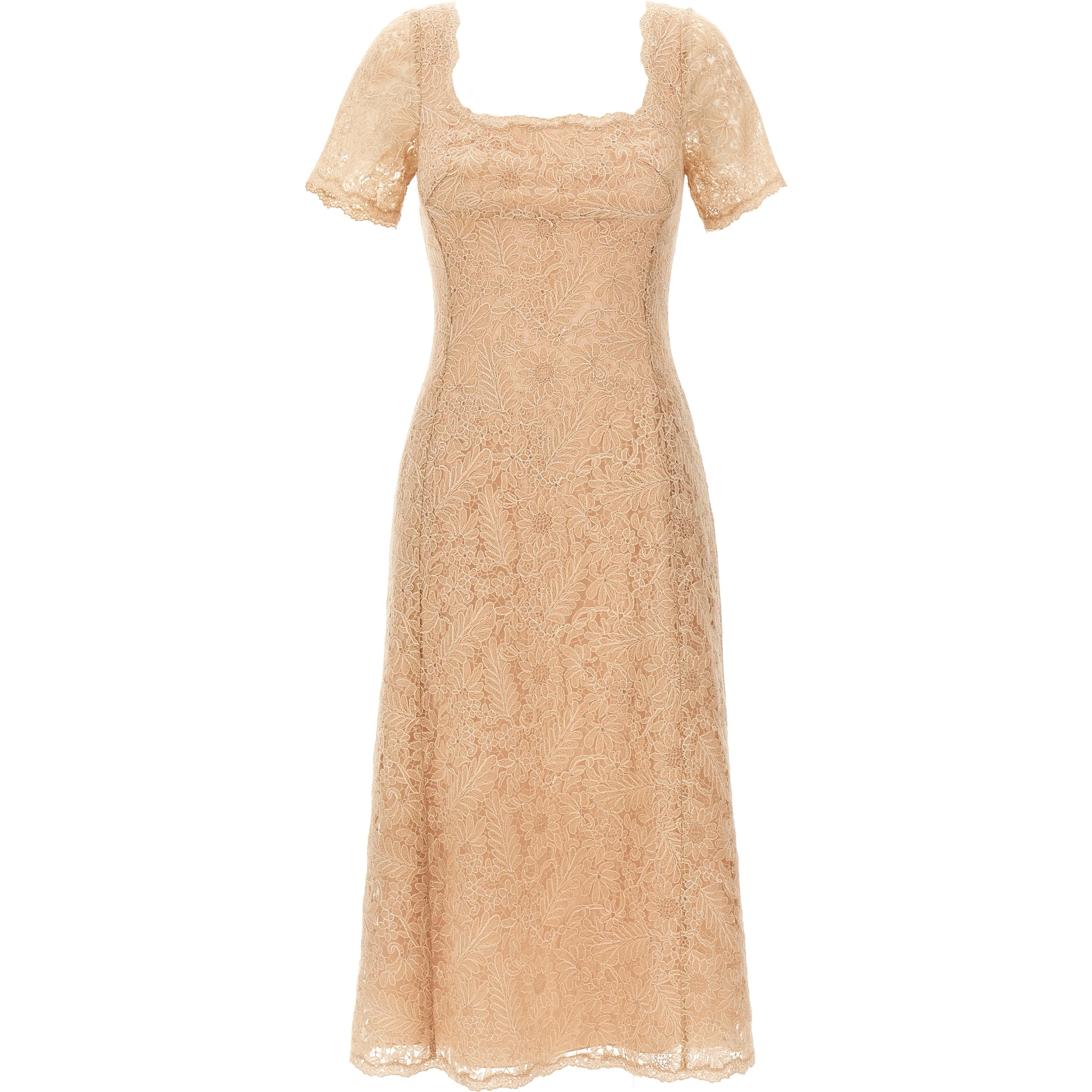 Multicolor Polyester Midi Dress