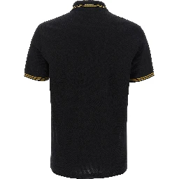 Black Cotton Polo Shirt
