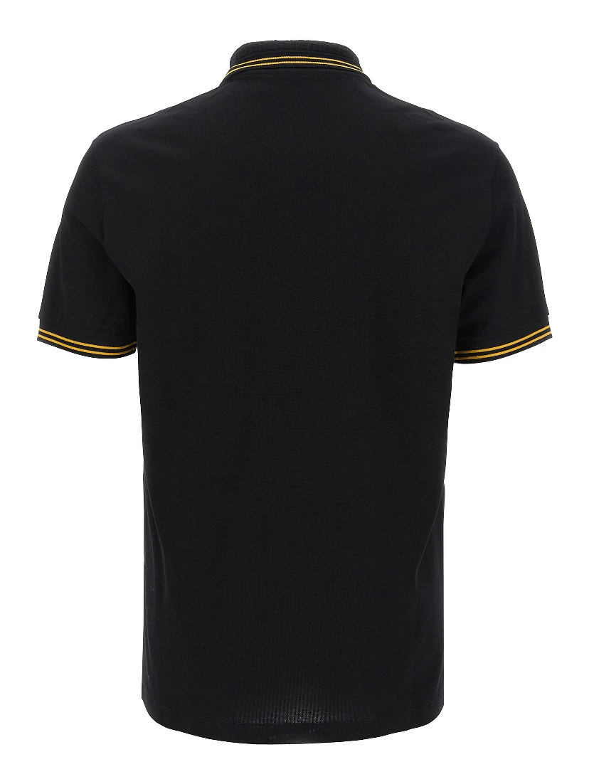 Black Cotton Polo Shirt