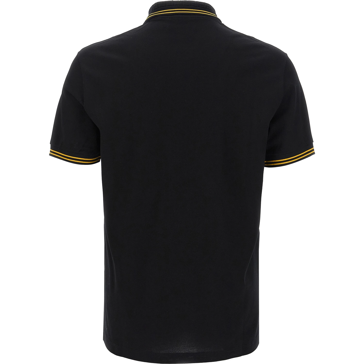 Black Cotton Polo Shirt
