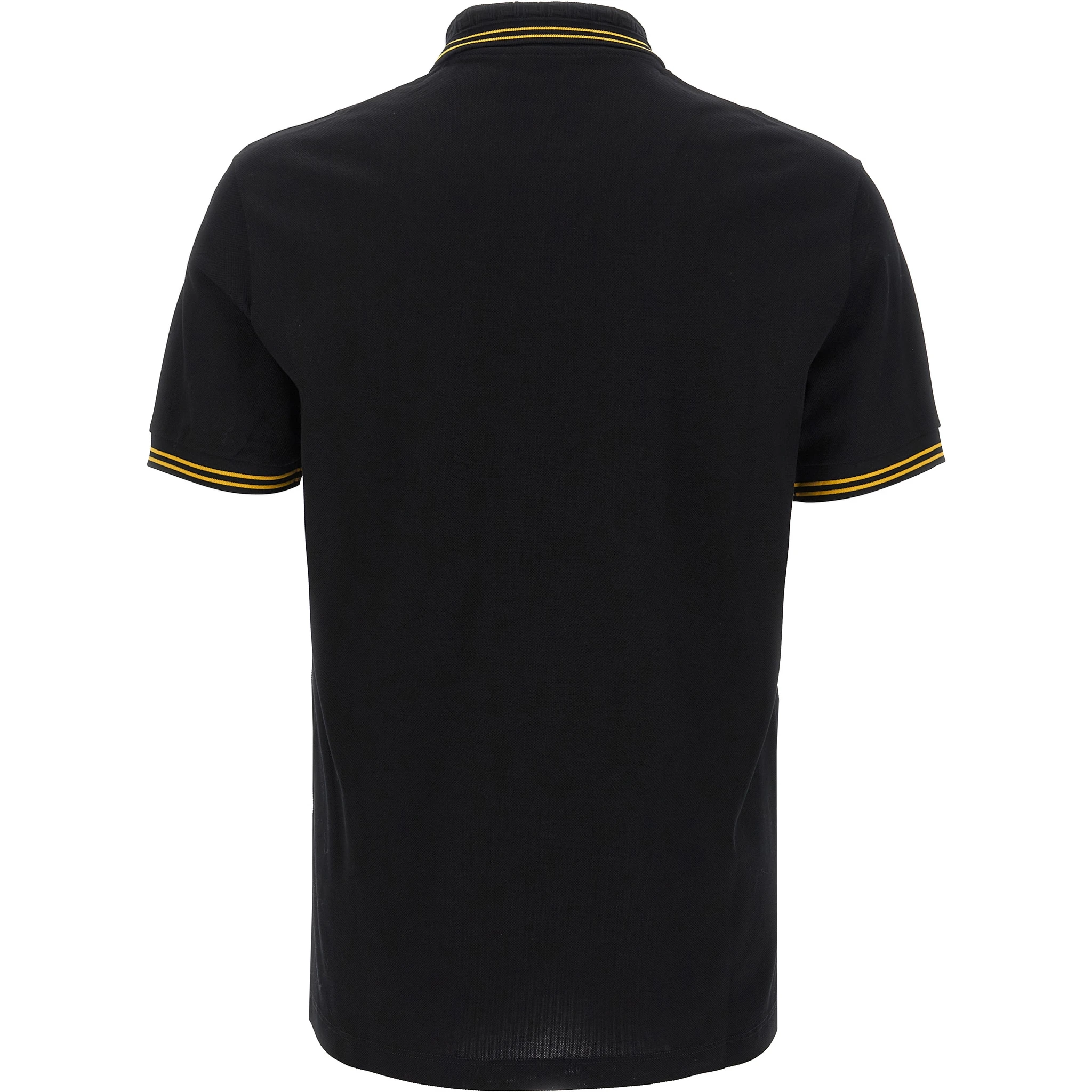Black Cotton Polo Shirt