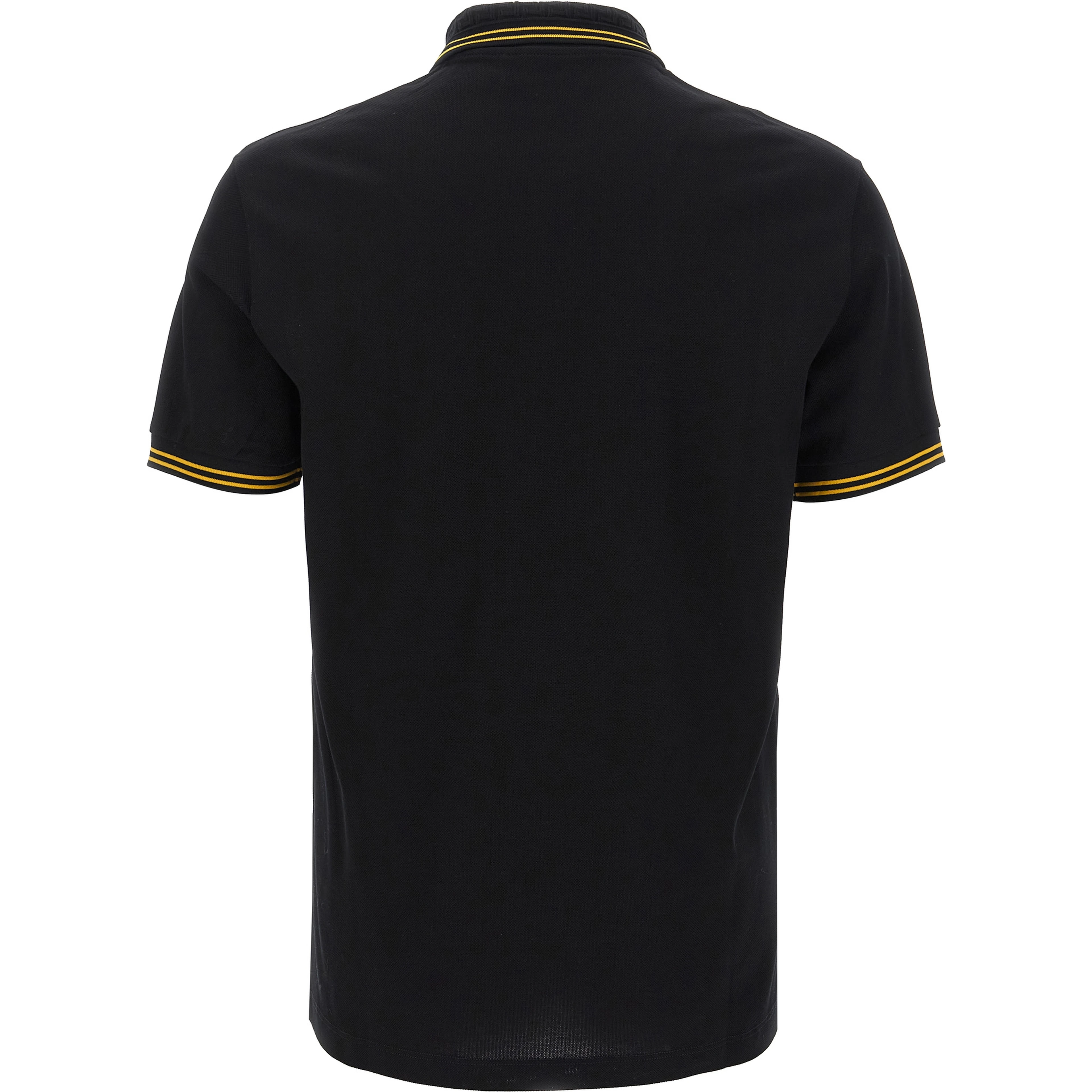 Black Cotton Polo Shirt