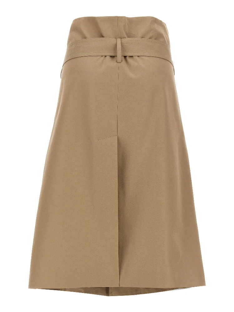 Beige Cotton Midi Skirt alternative