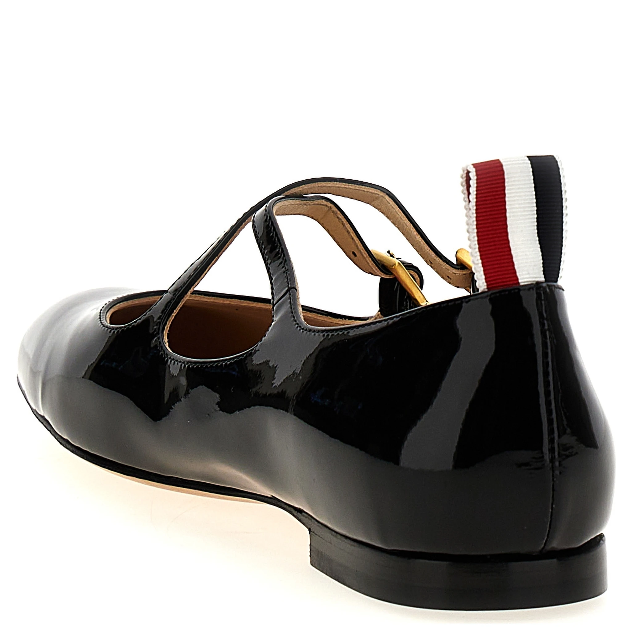 Black Lamb Leather Ballet Flats