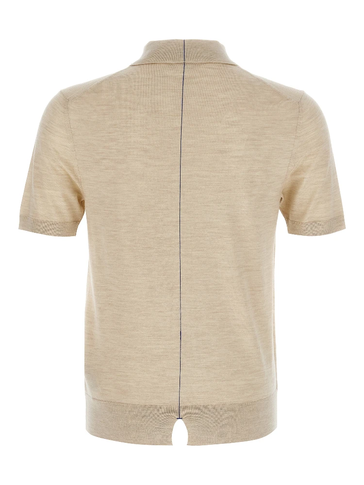 Beige Wool Polo Shirt alternative