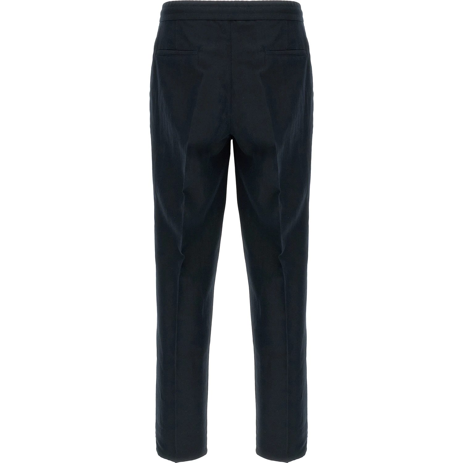 Blue Linen Casual Pants