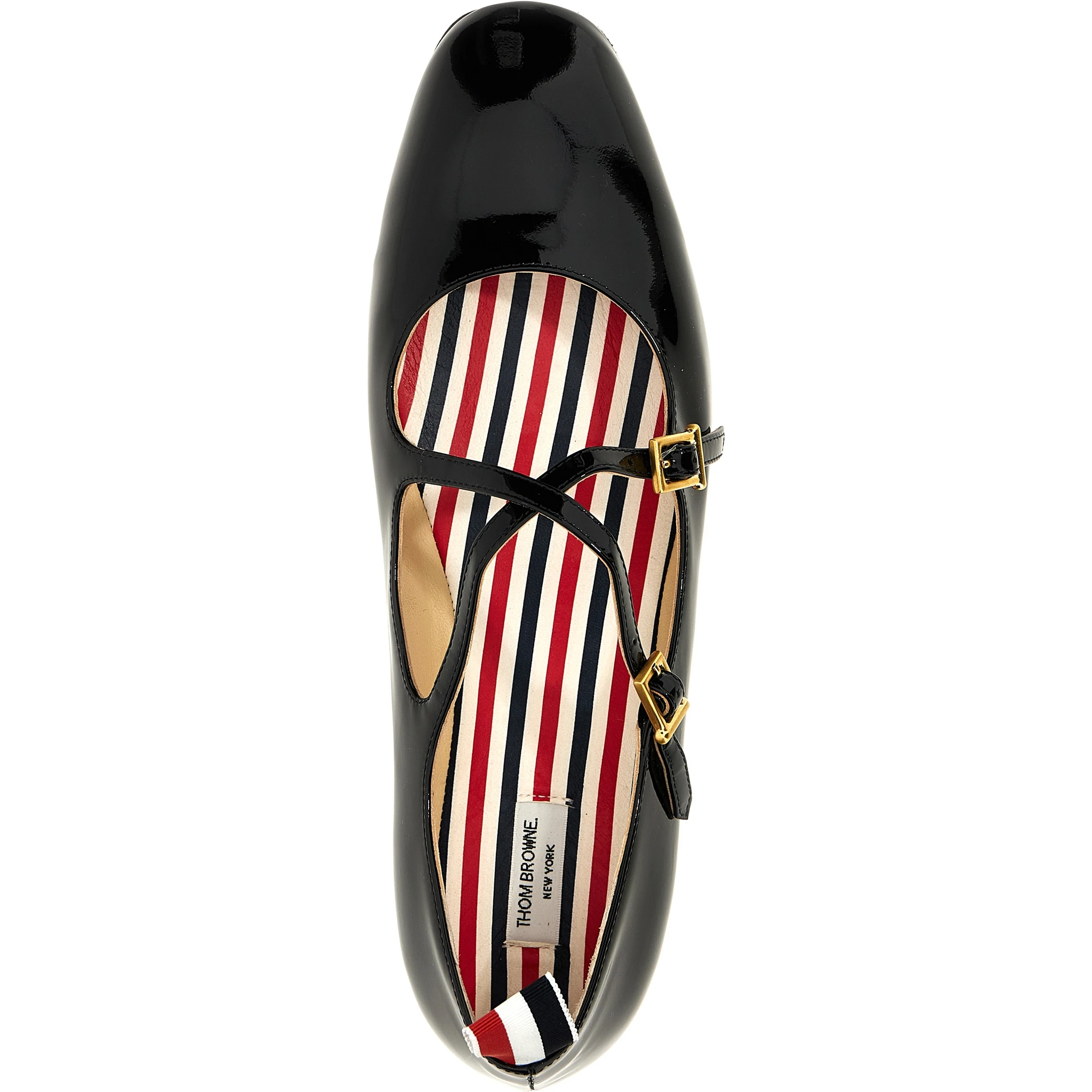 Black Lamb Leather Ballet Flats