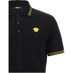 Black Cotton Polo Shirt
