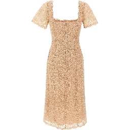 Multicolor Polyester Midi Dress