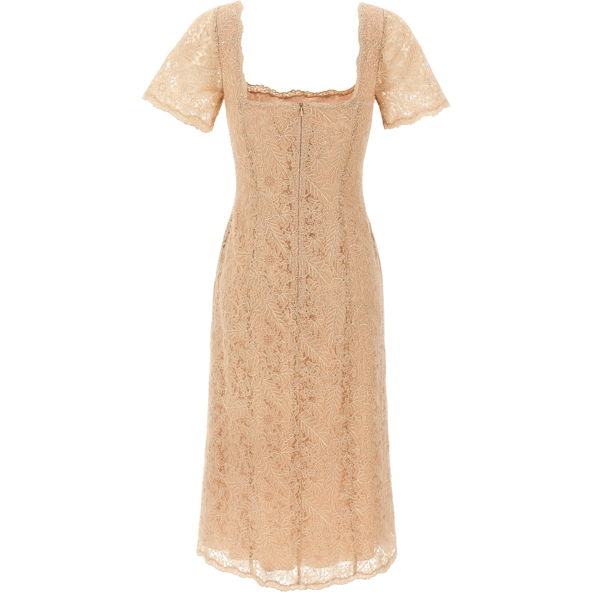 Multicolor Polyester Midi Dress