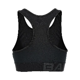 Black Polyester Sport Bra