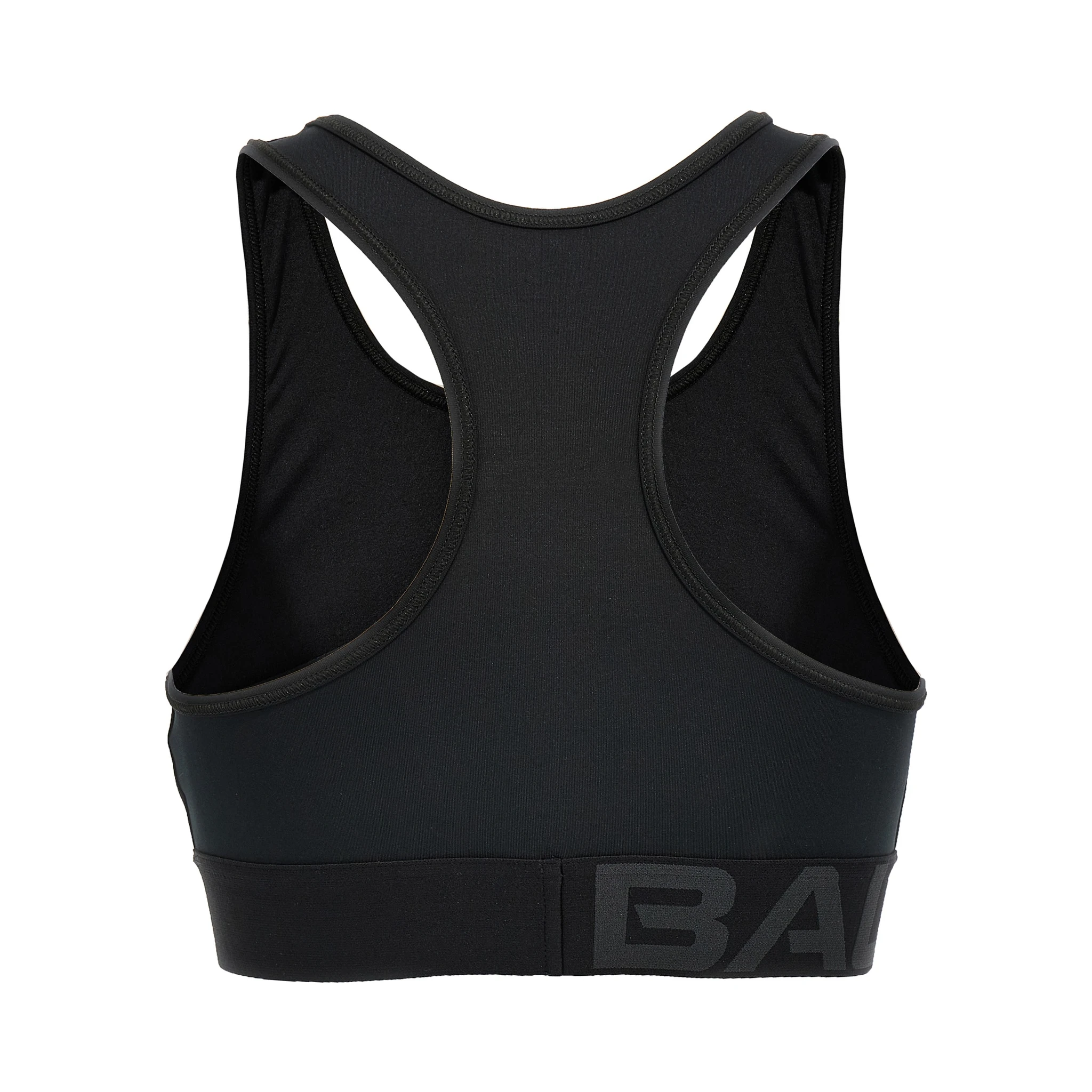 Black Polyester Sport Bra